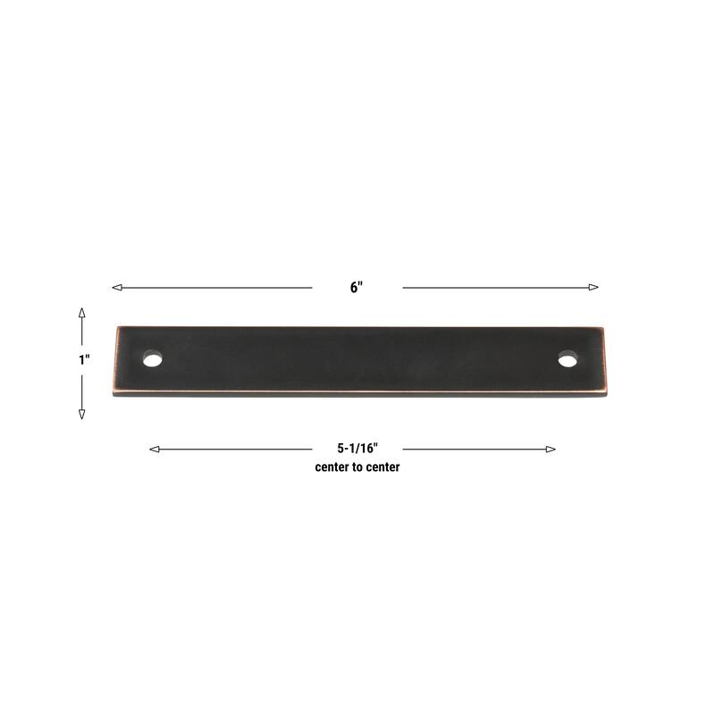 GlideRite 6 in. Squared Backplate 5-1/16 in. Center to Center, 6342-128