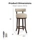 preview thumbnail 6 of 32, Furniture of America Fendeson Transitional Nailhead Swivel Barstool (Set of 2)