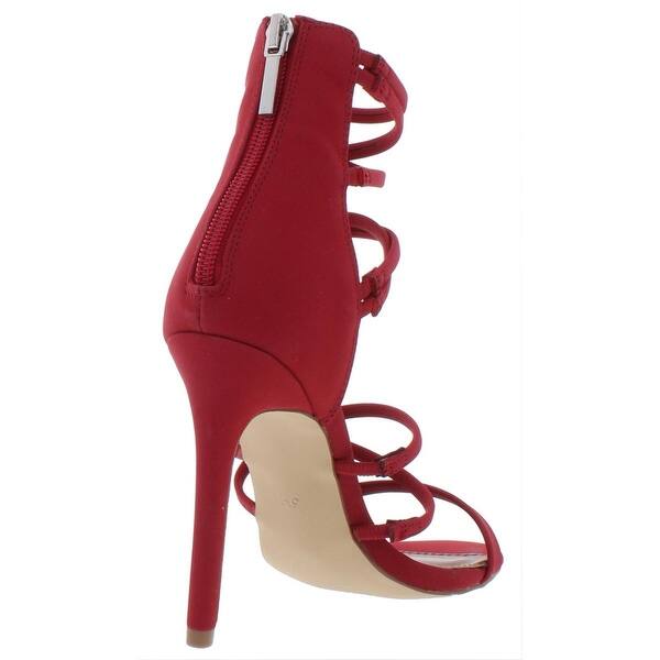 steve madden red lace up heels