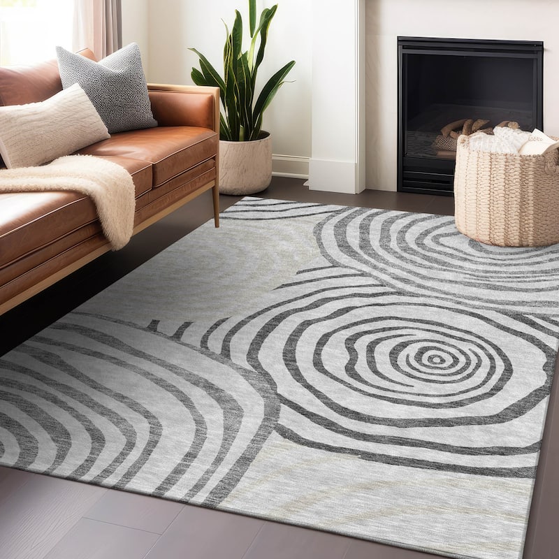 Premium Washable Super Soft Modern Mesmerize Mayfield Rug