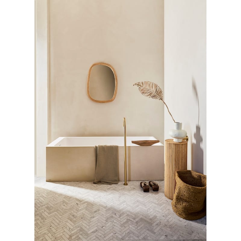 Mirror Rattan M Natural- ST - Natural - Brown - Medium