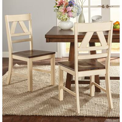 Simple Living Vintner Country Style Dining Chairs (Set of 2)
