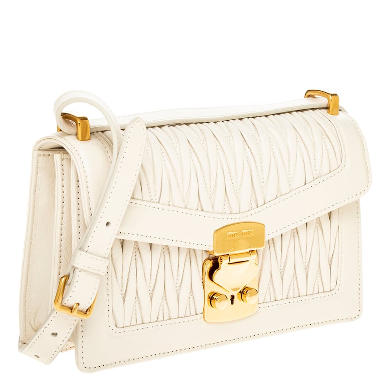 Miu Miu Matelasse Nappa Shoulder Bag