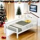 preview thumbnail 2 of 28, Wood House-shaped Twin Size Platform Bed with LED and Built-in Storage,Kids Bed Design