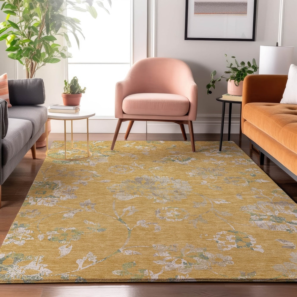 Premium Washable Super Soft Floral Whimsy Mayfield Rug