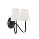 preview thumbnail 2 of 10, Meridian M90055 2 Light 11" Tall Wall Sconce