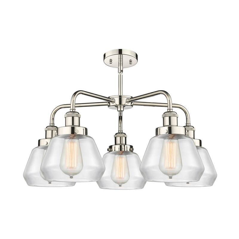Innovations Lighting Fulton - 5 Light 25" Stem Hung Chandelier