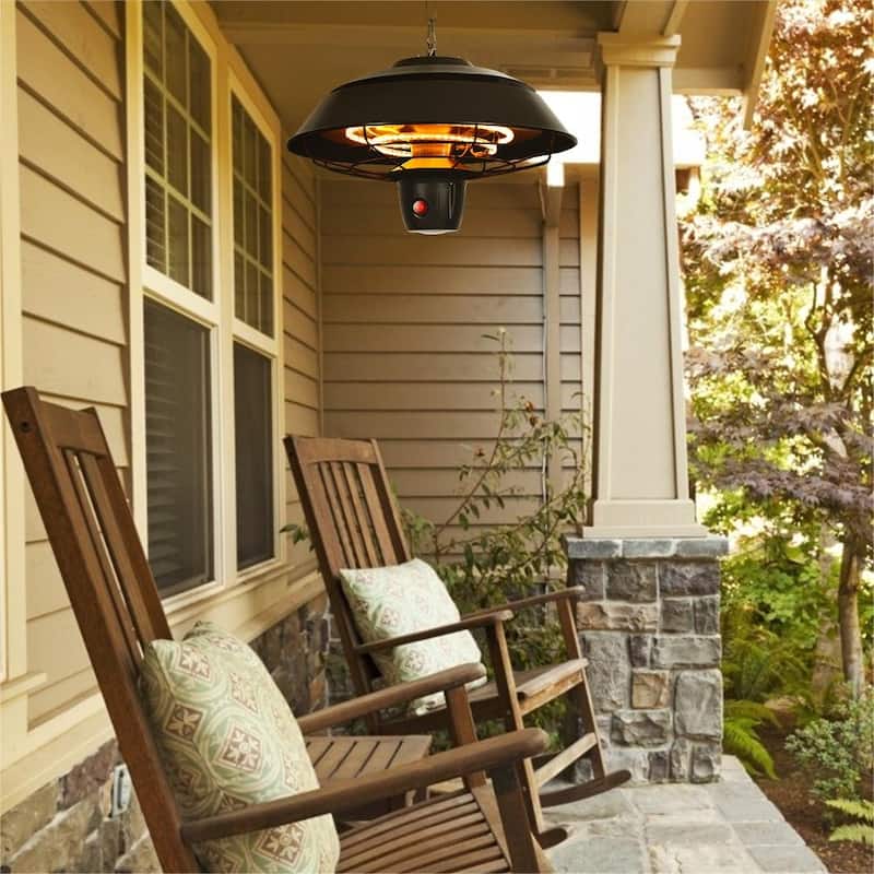 1500W Electric Outdoor Hanging Patio Heater with Remote Control