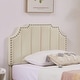 preview thumbnail 32 of 37, Twin Size Bed Frame, Height Adjustable Upholstered Bed, Twin Size Bed Set of 2