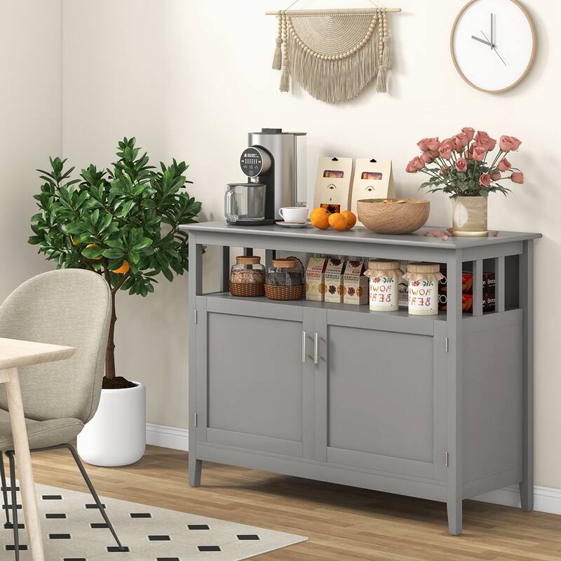 Costway Costway Kitchen Sideboard Buffet Server Cupboard Storage - See Details