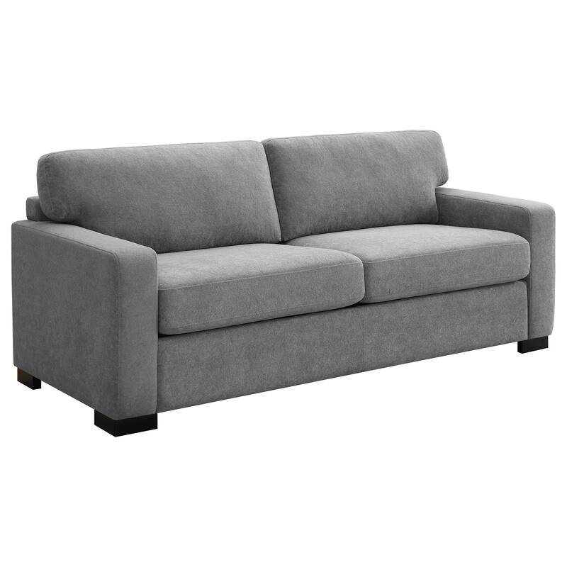 Vicente Grey Upholstered Sofa Sleeper with Queen Mattress