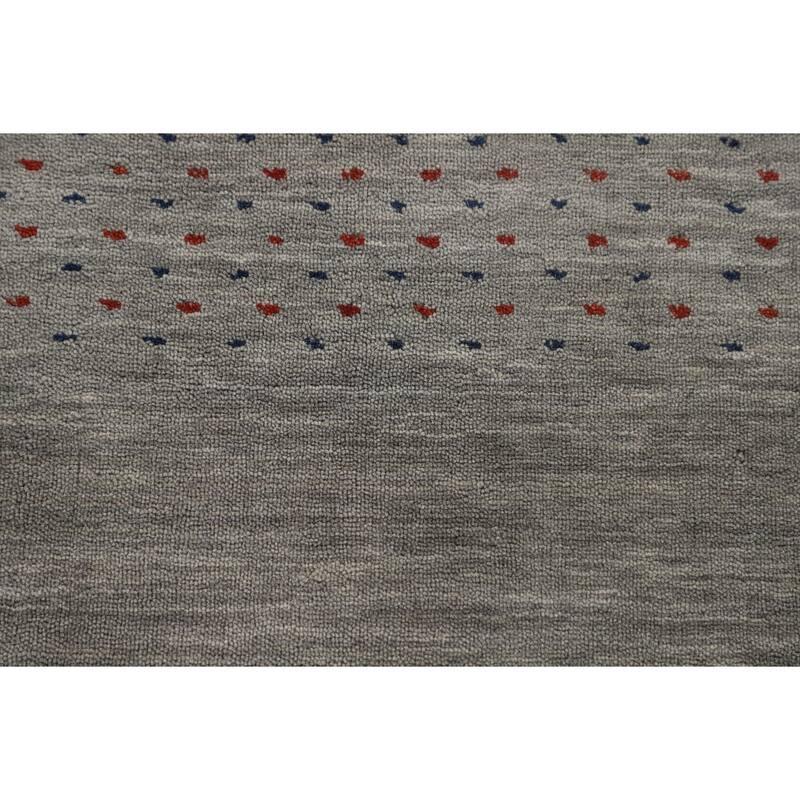 Animals Tribal Gabbeh Oriental Runner Rug Handmade Wool Carpet - 2'7"x 9'8"