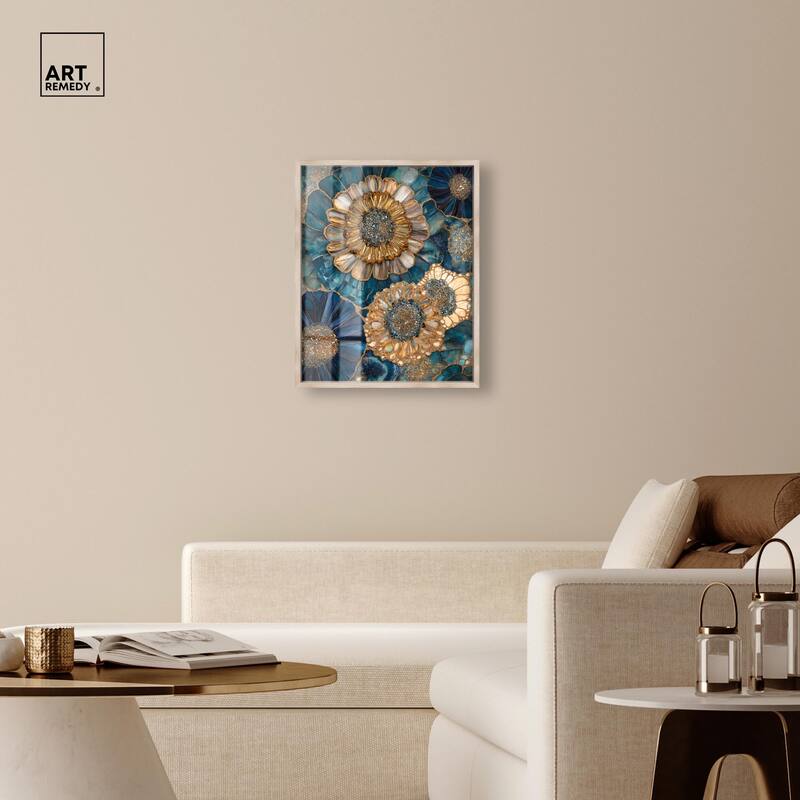 Opulent Geode I Shadowbox by Art Remedy