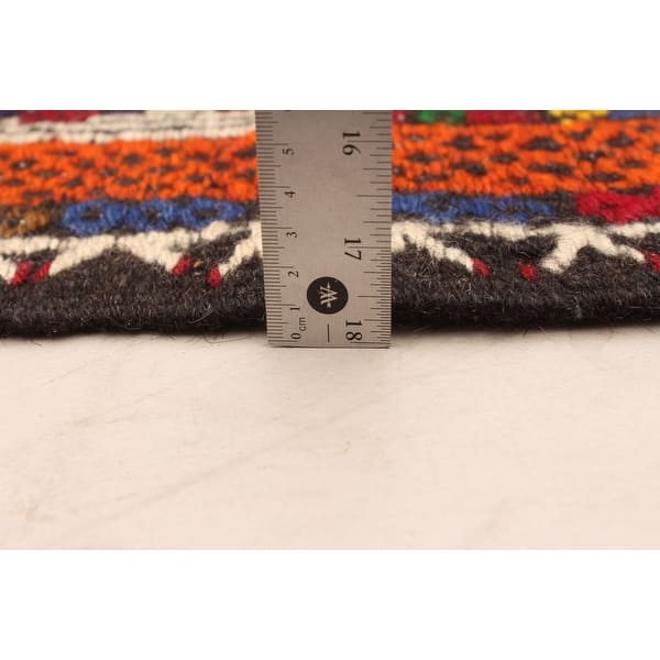 ECARPETGALLERY Flat-Weave Konya Dark Red Wool Tapestry Kilim - 6'1 x 11 ...