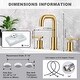 preview thumbnail 14 of 23, WOWOW 8-inch Dual Handle Widespread Bathroom Faucet