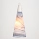 preview thumbnail 3 of 9, Vaxcel Lighting P0409 Milano 4" Wide Mini Pendant with Marble Glass