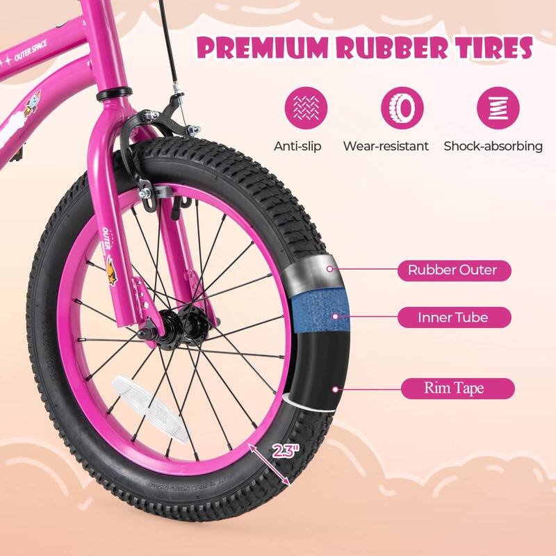 Costway 14/16/18-Inch Kid’s Bike for 4-7 Years Old with Adjustable - See Details