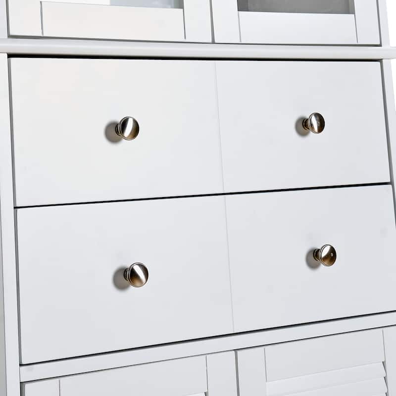 67"Tall Kitchen Pantry Cabinet with Doors and Shelves Large Stand Up Storage Cabinet with Drawer，Food Cupboard Storage Cabinet