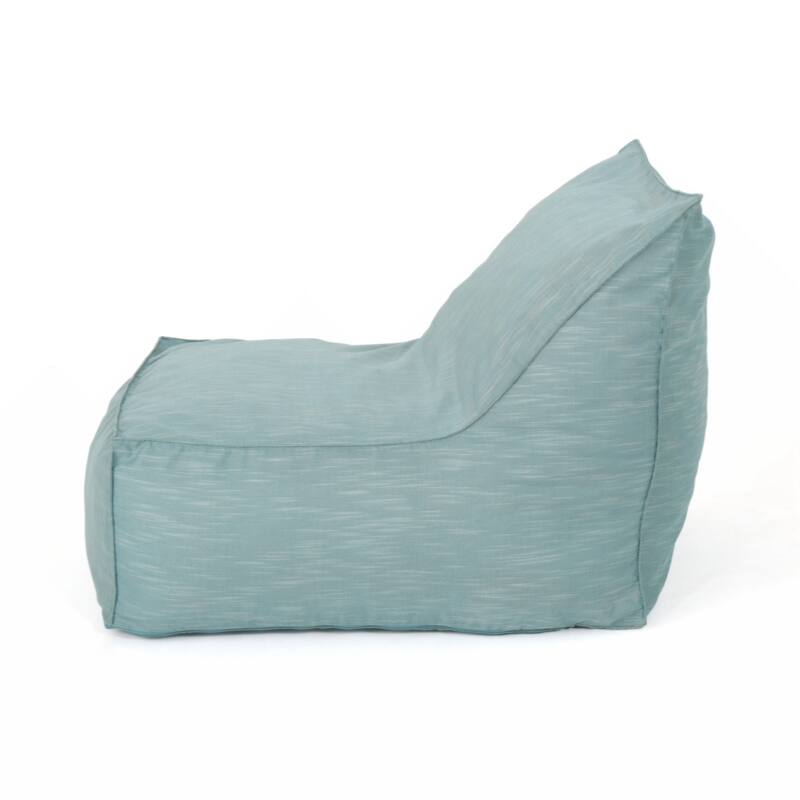 Ettie 3 Ft. Water Resistant Fabric Bean Bag Chair, Teal - Teal