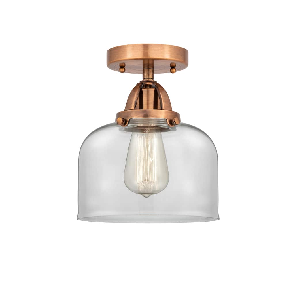 Innovations Lighting Nouveau 2 Bell - 1 Light 8" Semi-Flush Mount