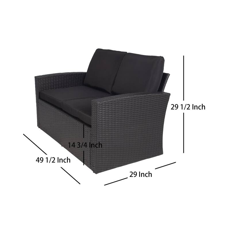 Atlas 4-piece Outdoor Cushioned Patio Furniture Set