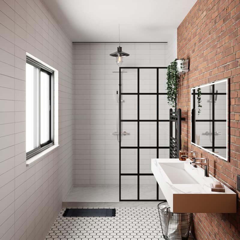 Pyramid Solid Surface Wall-Mounted Bathroom Sink