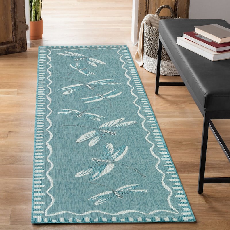 Liora Manne Carmel Dragonfly Indoor/Outdoor Rug