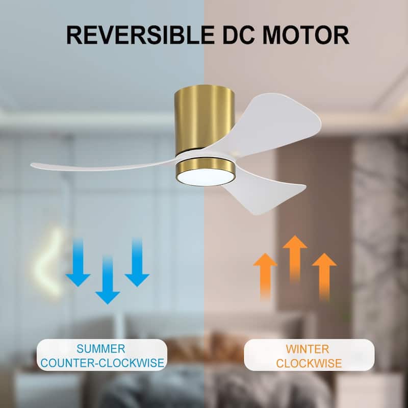 MLiAN 42 inch 3 ABS Blades Smart LED Ceiling Fan with Remote...