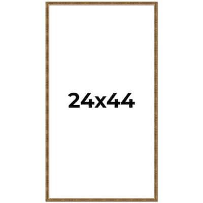 24x44 Frame Gold Picture Frame - Complete Modern Photo Frame Includes