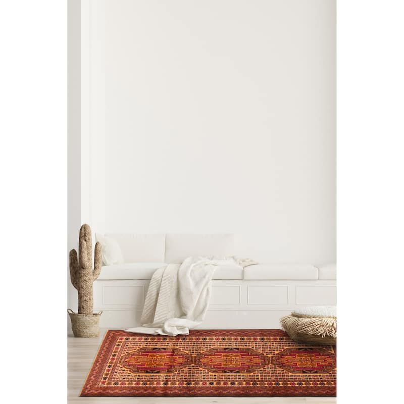 Teimani Brown Rug 2'8" x 5'1" - 2'8 x 5'1