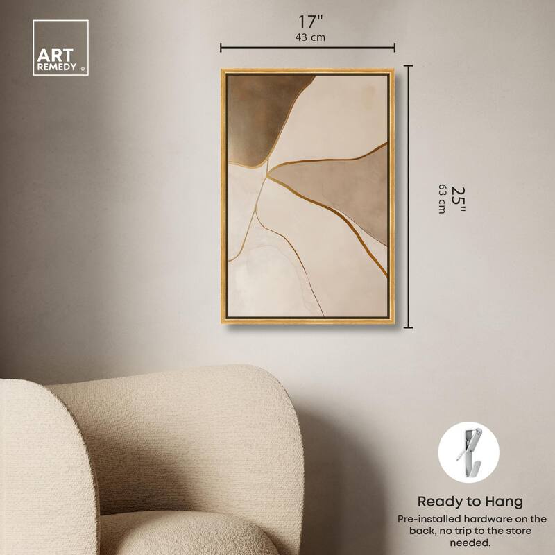 Taupe Terrain II Canvas by Art Remedy