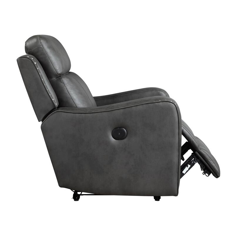 Rowan 36.5" Reclining Chair - Nailhead Trim, Removable Seat Back