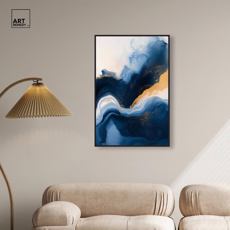 Blue Deep III Canvas by Art Remedy