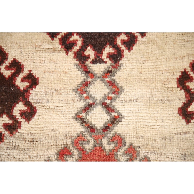 Tribal Qashqai Persian Vintage Area Rug Hand-knotted Wool Carpet - 4'10"x 8'1"
