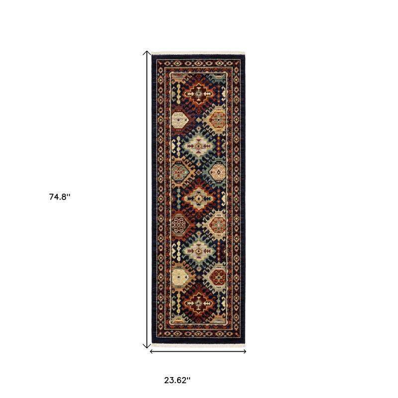 HomeRoots Oriental Traditional Rectangle Area Rug