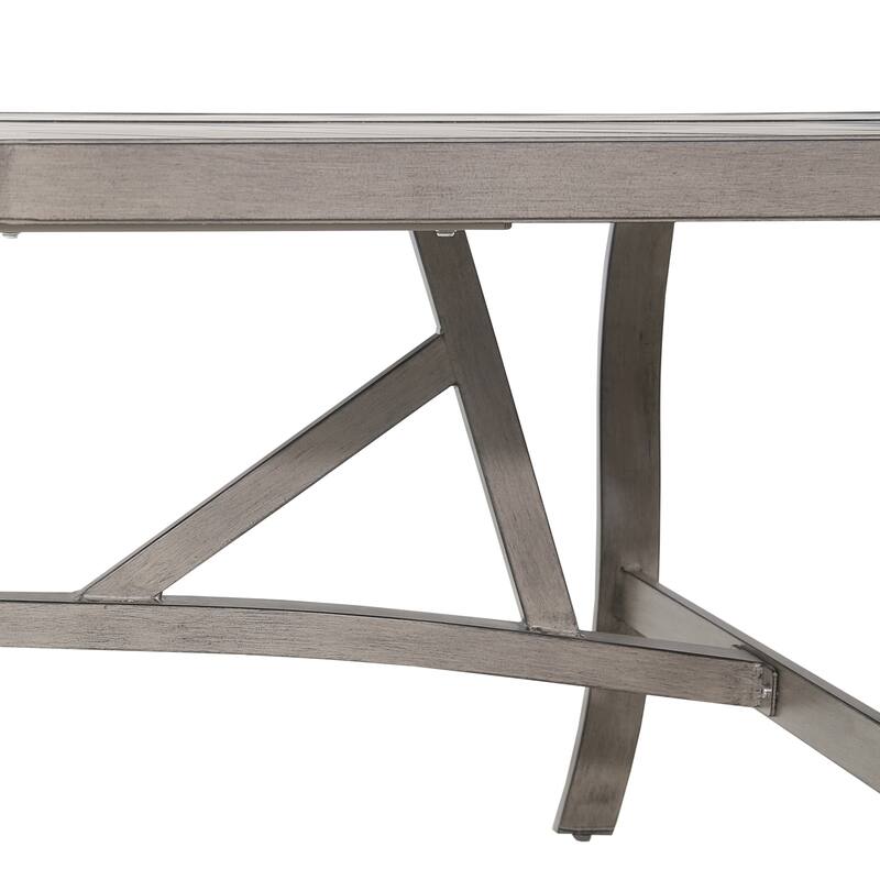 Outdoor Patio Aluminum Square Dining Table - Perfect for 8 Person