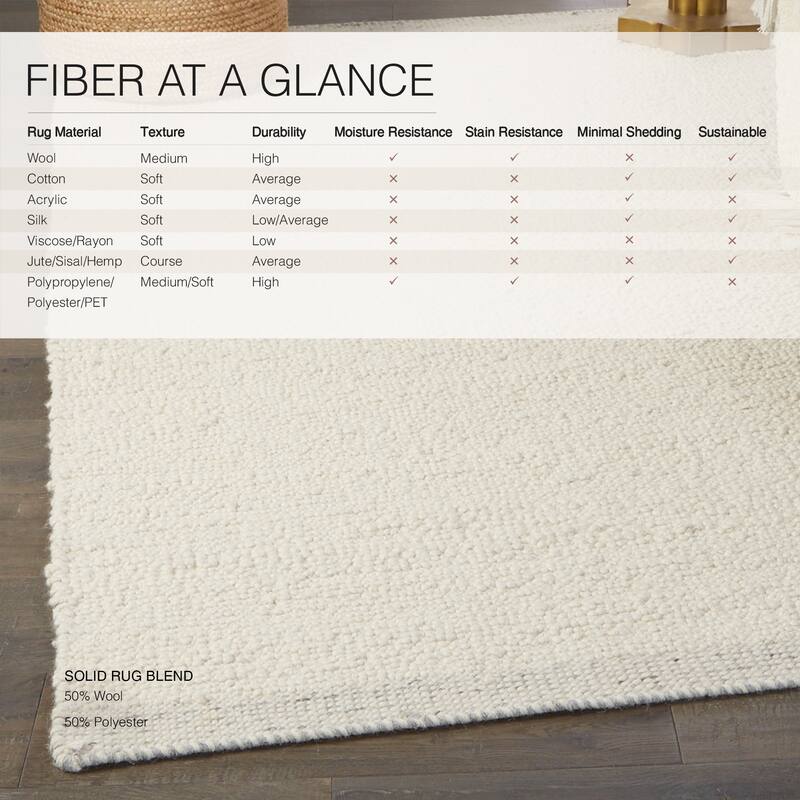 Jayda Handmade Solid Cream/ Light Gray Area Rug