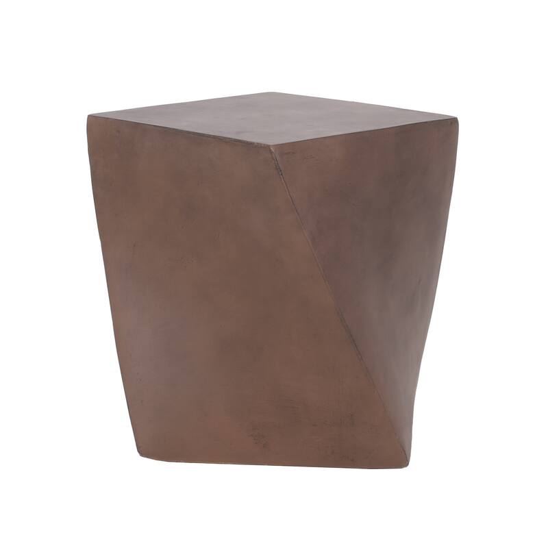 Abney Outdoor Lightweight Concrete Side Table by Christopher Knight Home