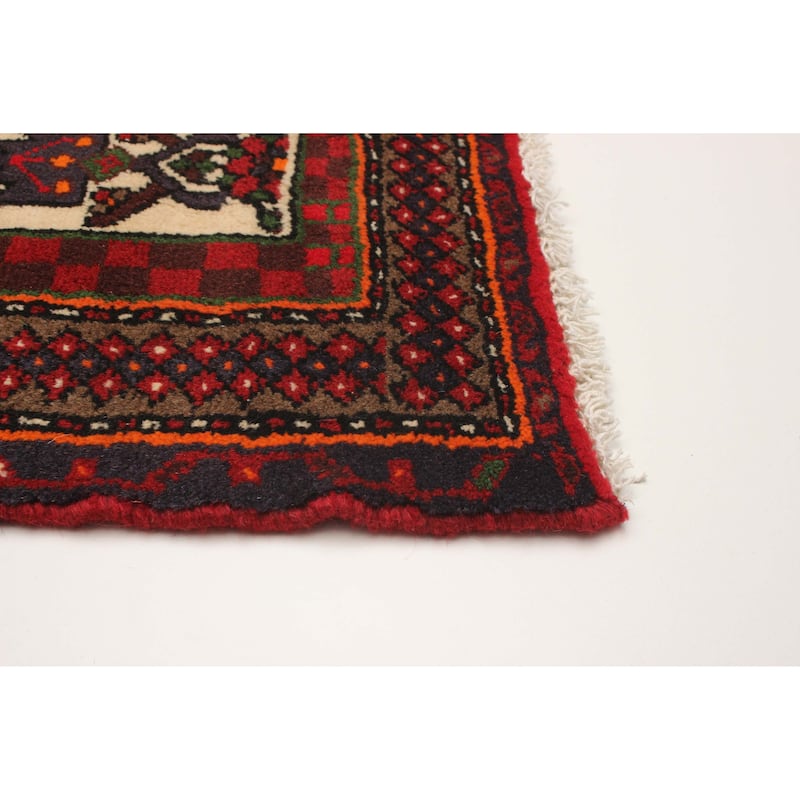 ECARPETGALLERY Hand-knotted Anadol Red Wool Rug - 3'11 x 7'0