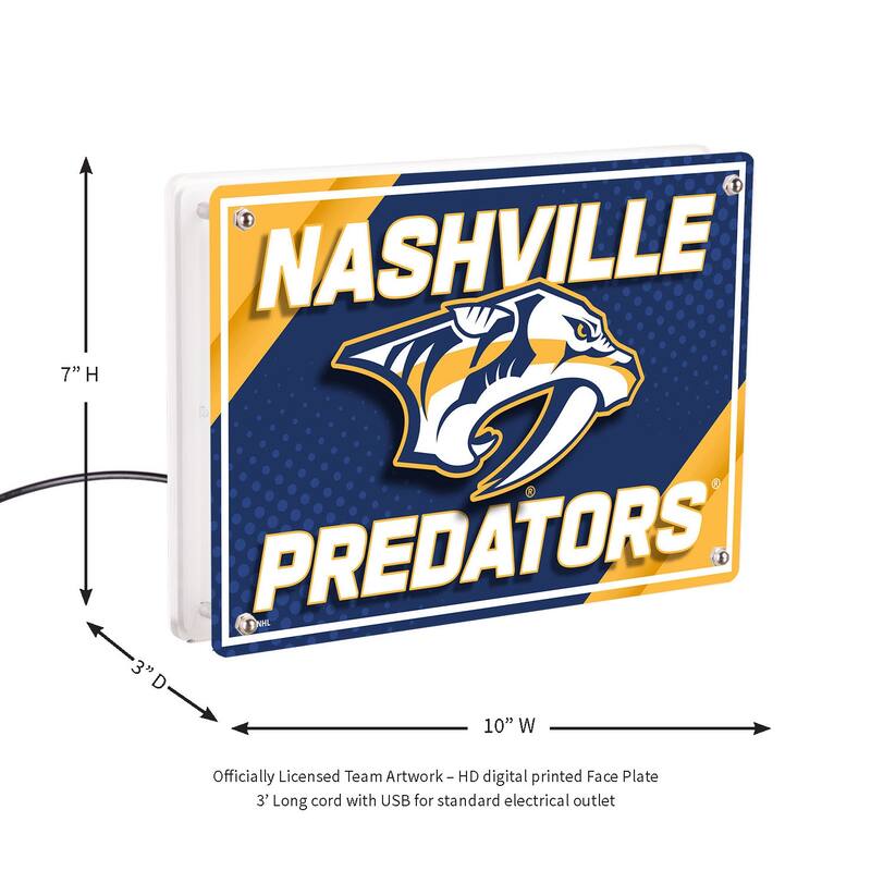 Nashville Predators LED Lighted Sign