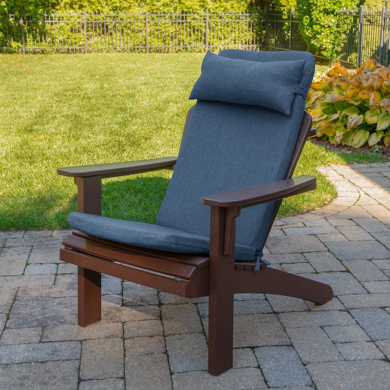 Klear Vu 3-Piece Wellfleet Bay Adirondack Outdoor Chair Cushion Set