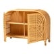 preview thumbnail 3 of 9, bali & pari Ovalet Modern Bohemian Natural Brown Rattan 2-Door Sideboard