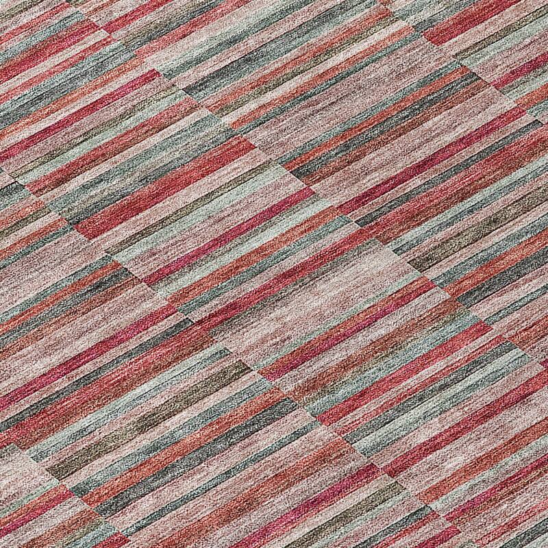 HomeRoots Striped Transitional Rectangle Outdoor Rug