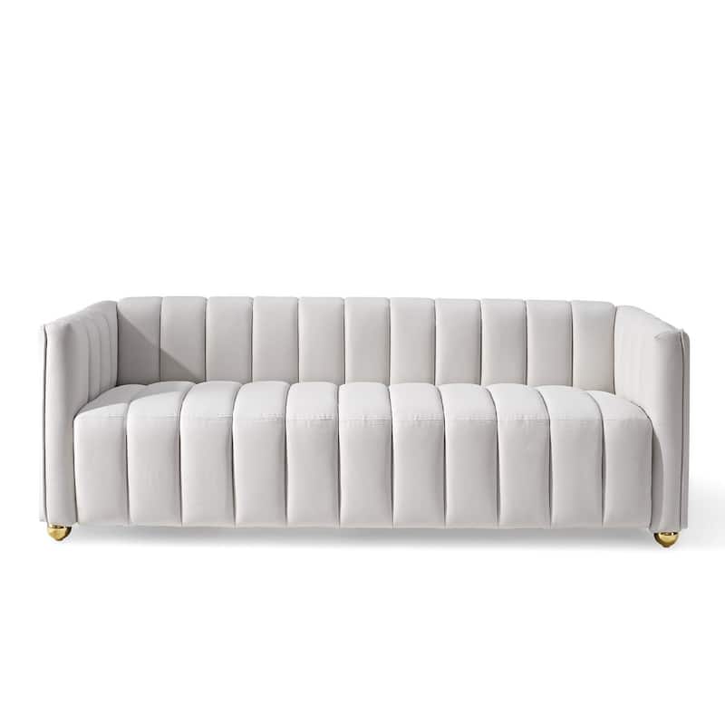 Channel Tufted Glam Indoor Living Room Sofa