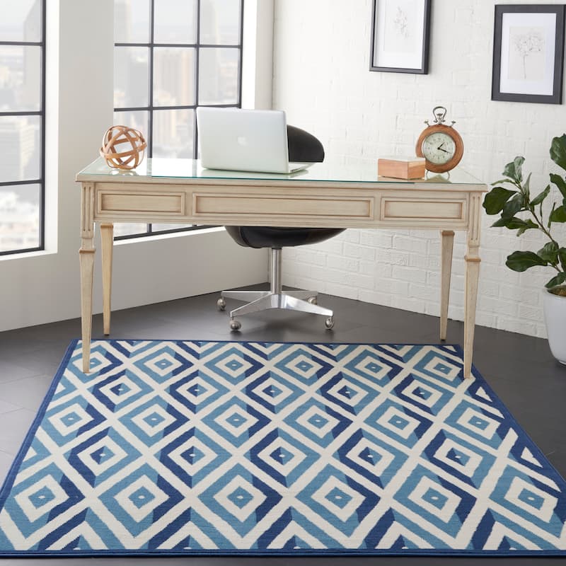 Nourison Grafix Modern Geometric Area Rug