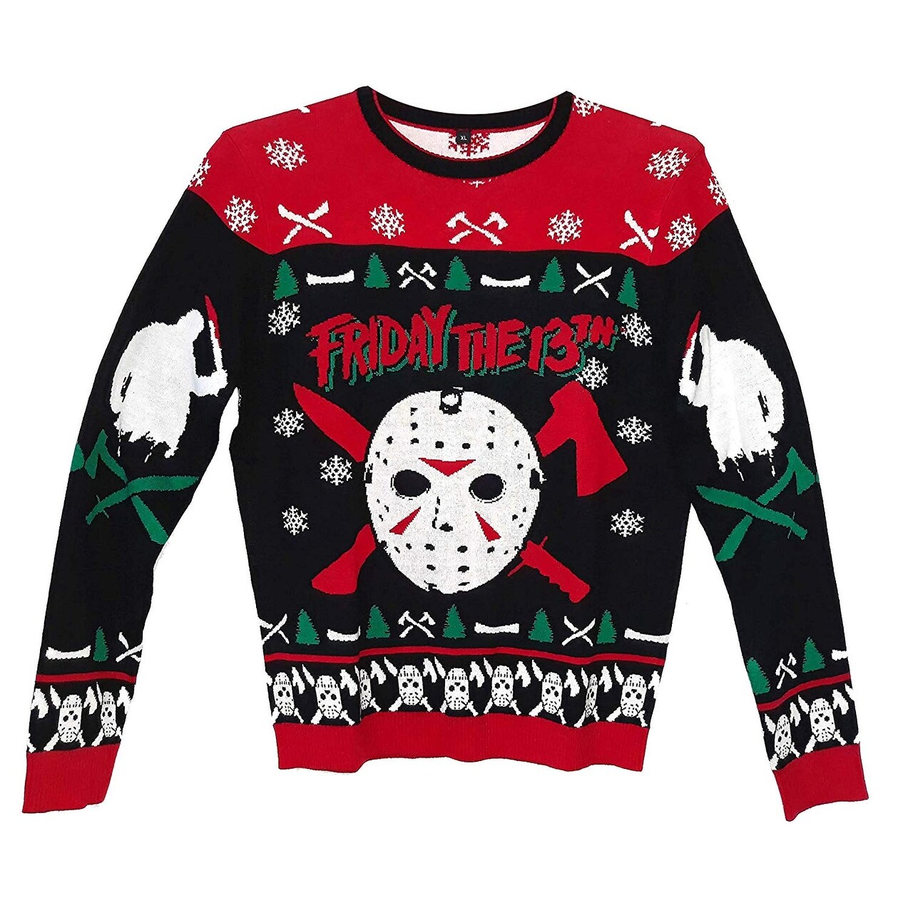Shop Friday The 13th Jason Voorhees Holiday Knit Sweater Multi