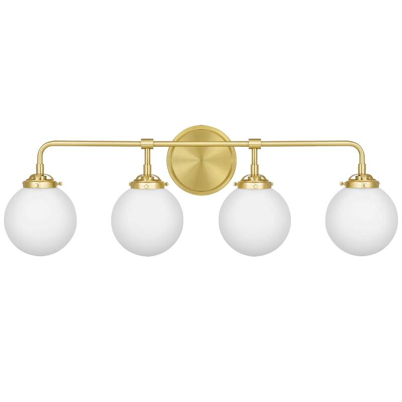 Landry 4-Light Bathroom Vanity Light in Satin Brass - Satin Brass
