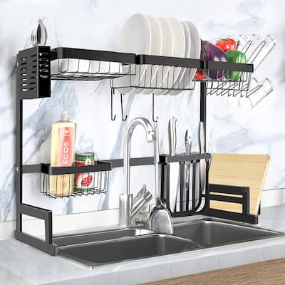 Adjustable Stainless Steel Over Sink Dish Drying Rack