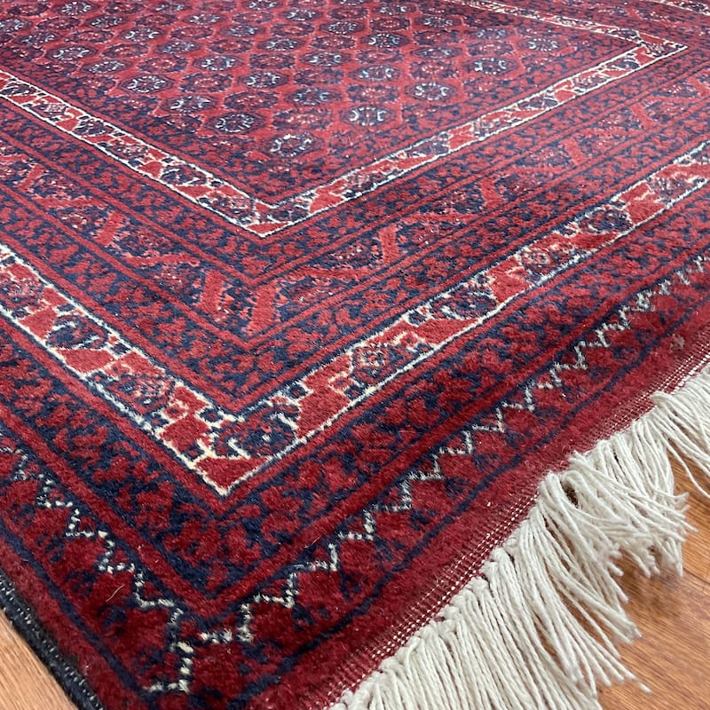 HERAT ORIENTAL Handmade Fine Turkoman Wool Rug - 2'9" x 9'8"