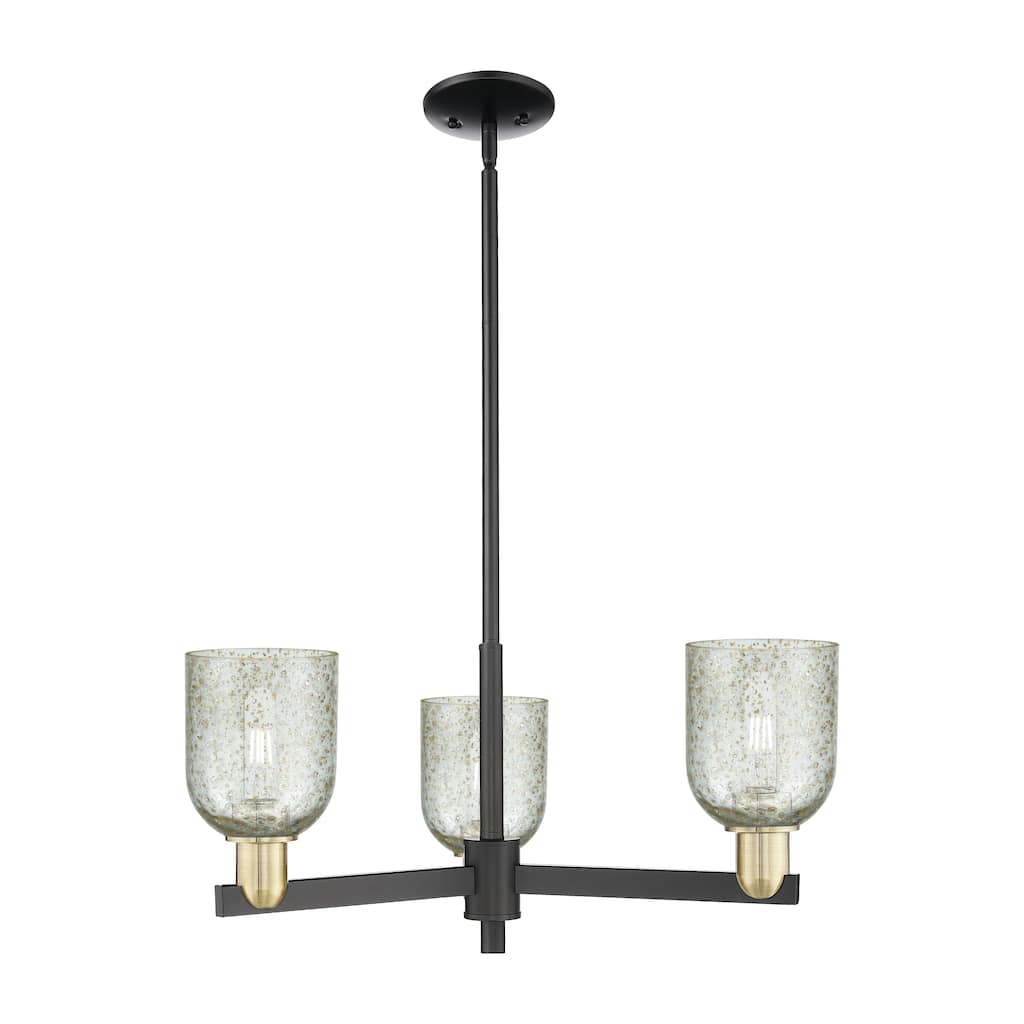 Innovations Lighting Endless Possibilities Arcadia - Caledonia - 3 Light 27" Stem Hung Chandelier with Mica Shade